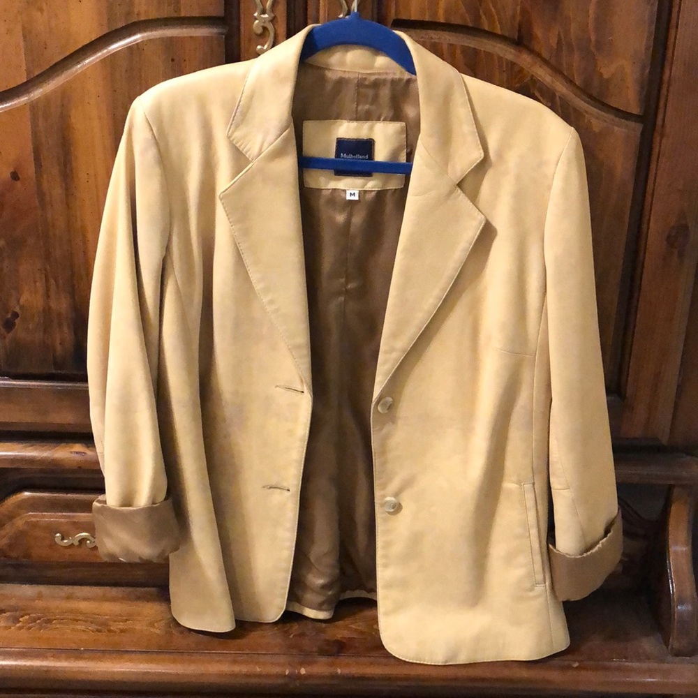 Vintage leather blazer size Med